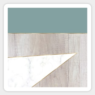 Oak teal marble Sticker